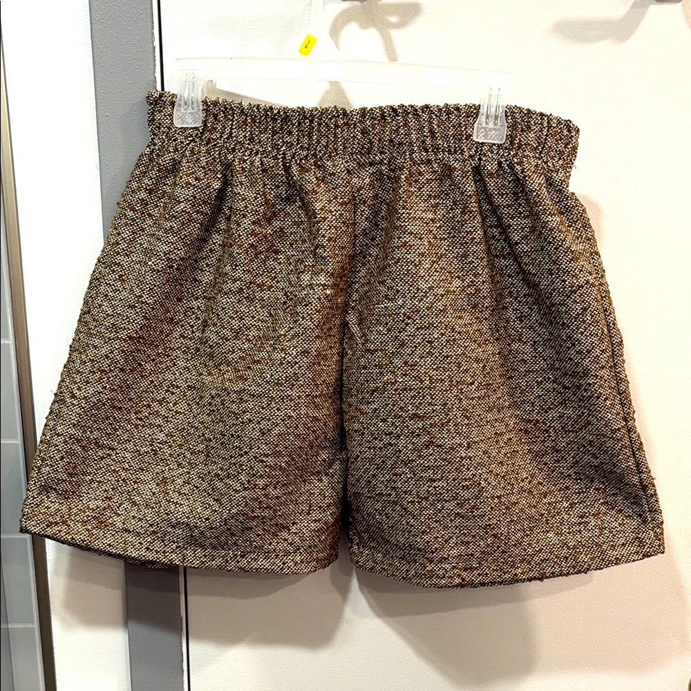 Brown Tweed Shorts